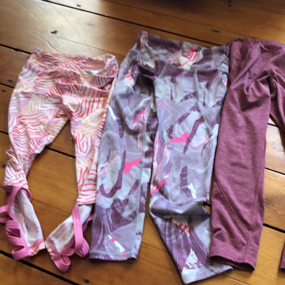 Three pairs girls leggings